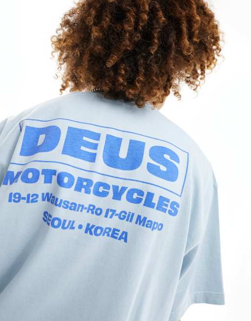 Deus Ex Machina - Seoul Rhythm - T-shirt in blauw, 3 van 4