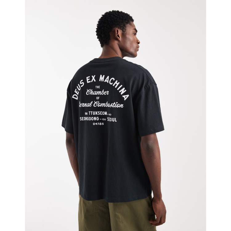 Deus Ex Machina Seoul Sign t-shirt in black | ASOS