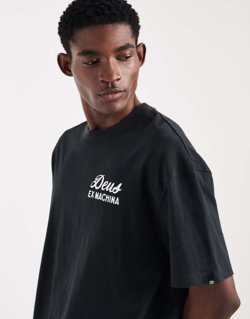 Deus Ex Machina Seoul Sign t-shirt in black, 4 of 5