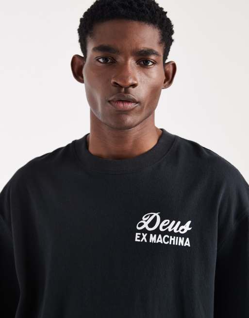 Deus Ex Machina Seoul Sign t-shirt in black | ASOS