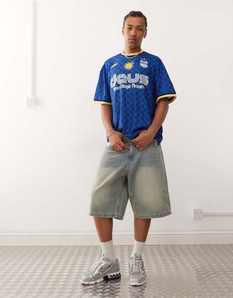 Deus Ex Machina showroom moto t-shirt in blue