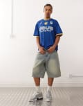 [Deus Ex Machina] Deus Ex Machina showroom moto t-shirt in blue XS BLUE