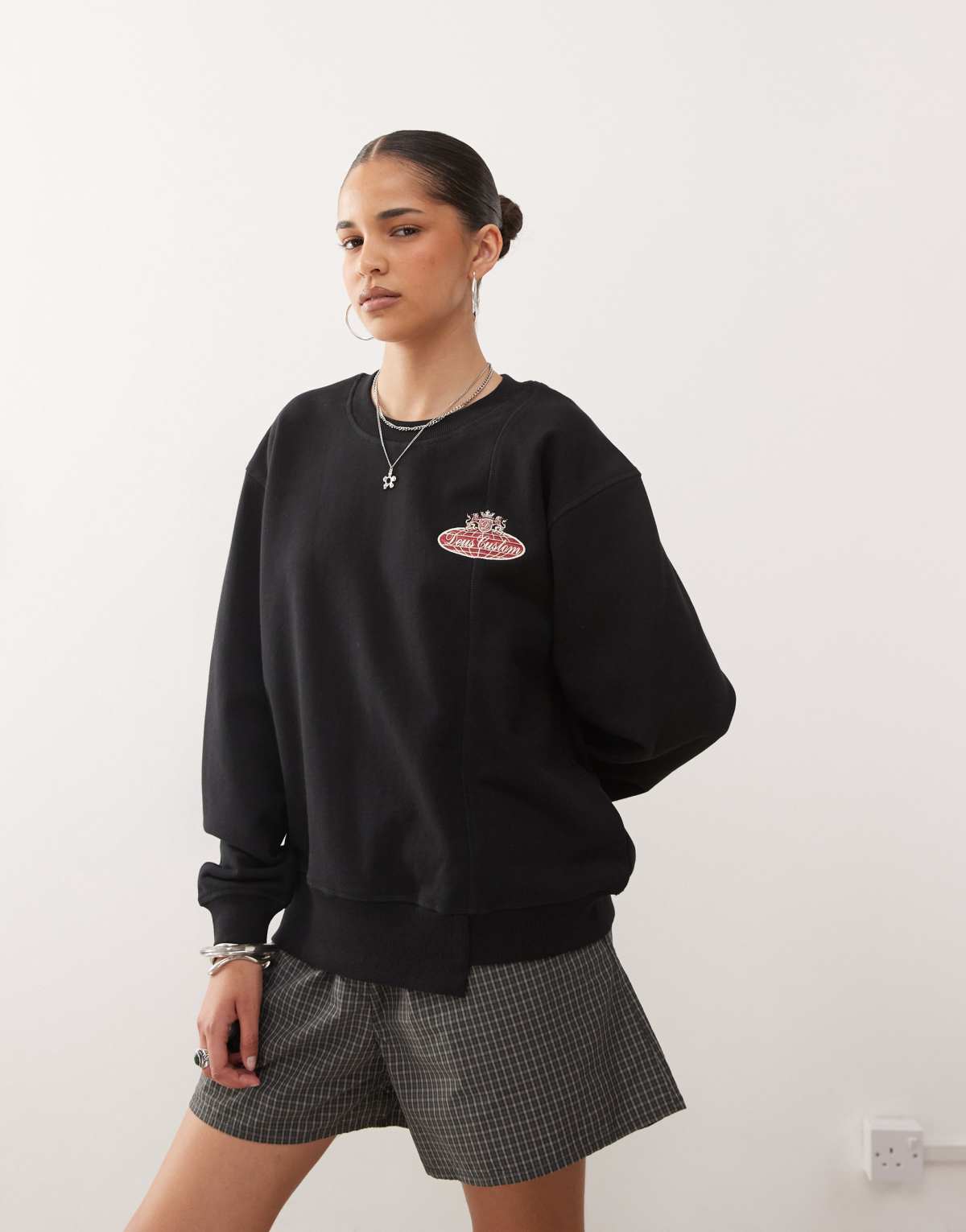 Deus Ex Machina singer sweatshirt in black