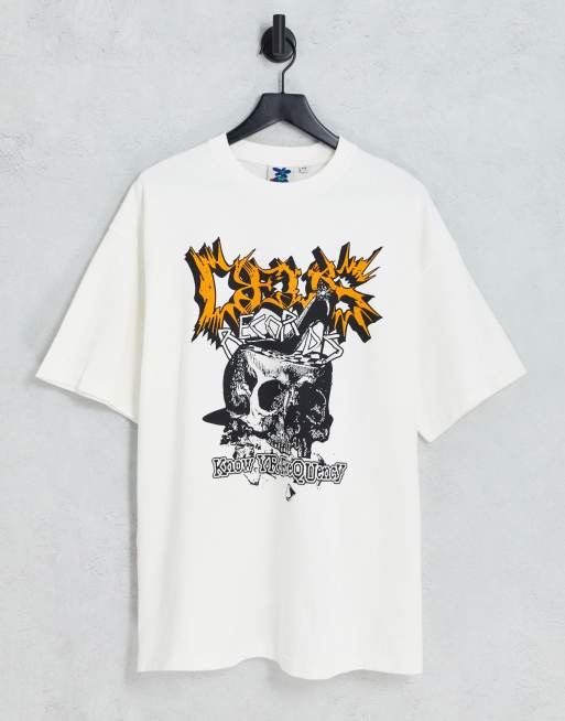 off white skull tee