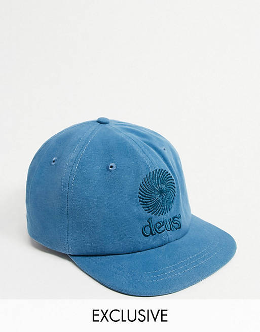 Deus Ex Machina solar cap in blue exclusive to ASOS