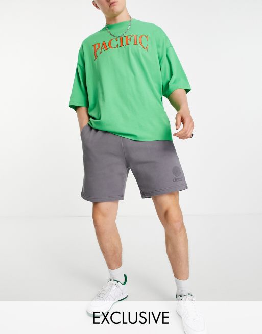 Deus Ex Machina solar co-ord sweat shorts in grey Exclusive to ASOS