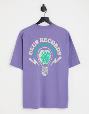 Deus Ex Machina solar myth t-shirt in purple exclusive to ASOS