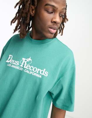 Deus Ex Machina sound system t-shirt in green - ASOS Price Checker