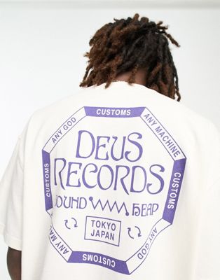 Deus Ex Machina soundheap t-shirt in off white