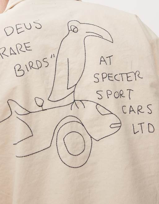 Deus Ex Machina – Specter – Kremowa koszula z nadrukiem, 4 z 4