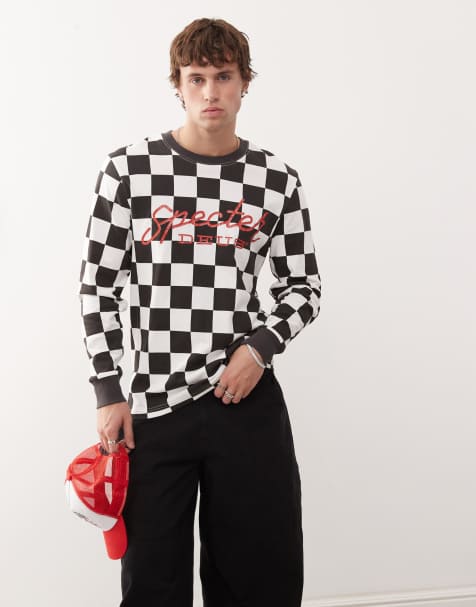 Deus Ex Machina specter moto graphic t-shirt in black and white - view 1