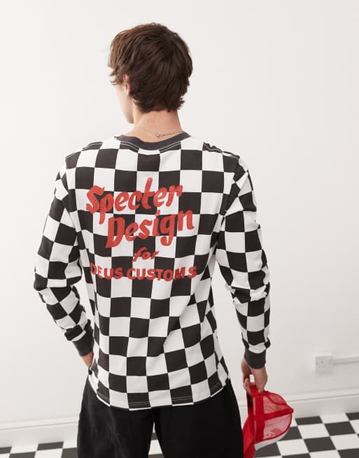 Deus Ex Machina specter moto graphic t-shirt in black and white, 4 of 4