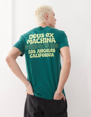 Футболка с рисунком Deus Ex Machina squeak зеленого цвета