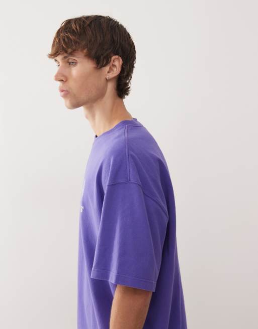 Deus Ex Machina – Strata – Oversize-T-Shirt in Dunkellila, 4 von 5
