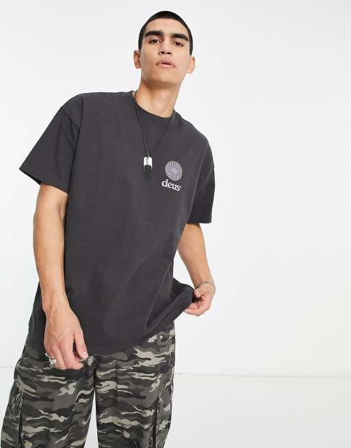 Deus EX Machina Frequency T-Shirt in Off White Exclusive to ASOS