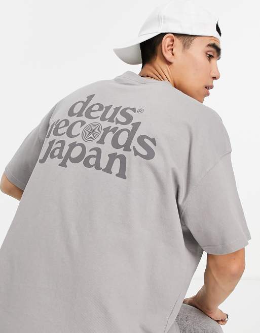 Deus Ex Machina Strata t-shirt in grey Exclusive to ASOS