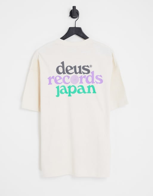 Deus Ex Machina strata t-shirt in white exclusive to ASOS