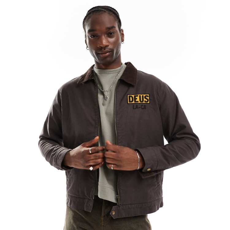Deus Ex Machina super stitious jacket in brown | ASOS