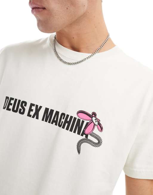 ★Deus Ex Machina★サーフショップTシャツ Deus Ex Machina surf shop t-shirt in off white | ASOS