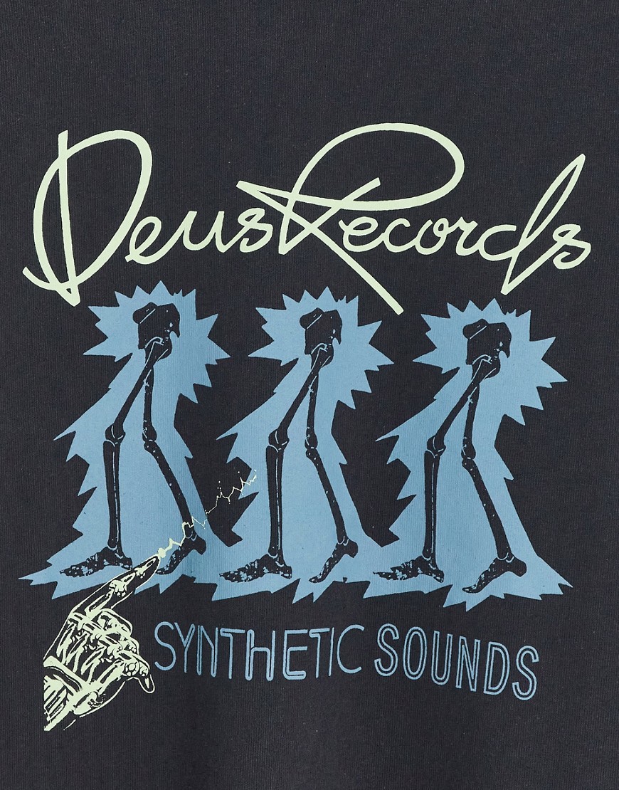 Synthetics - T-shirt nera - In esclusiva per ASOS-Nero - Deus Ex Machina T-shirt donna  - immagine2