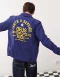 [Deus Ex Machina] Deus Ex Machina Teller Drizzler embroidered jacket in blue XL BLUE