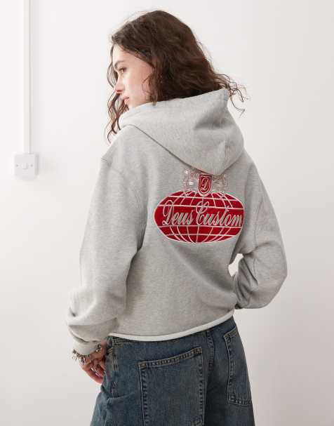 Deus Ex Machina thunder hoodie in grey - view 1