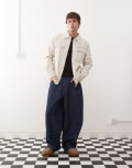 [Deus Ex Machina] Deus Ex Machina Vacay stripe denim shirt-Blue XS BLUE
