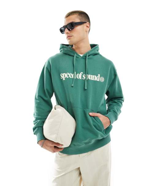 Deus Ex Machina - Velocity - Felpa verde con cappuccio - view 1