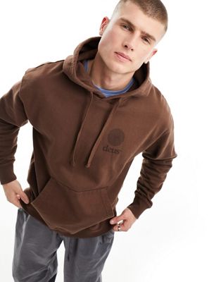 vortex hoodie in brown