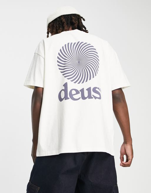 Deus Ex Machina - Vortex - T-shirt in gebroken wit, exclusief bij ASOS