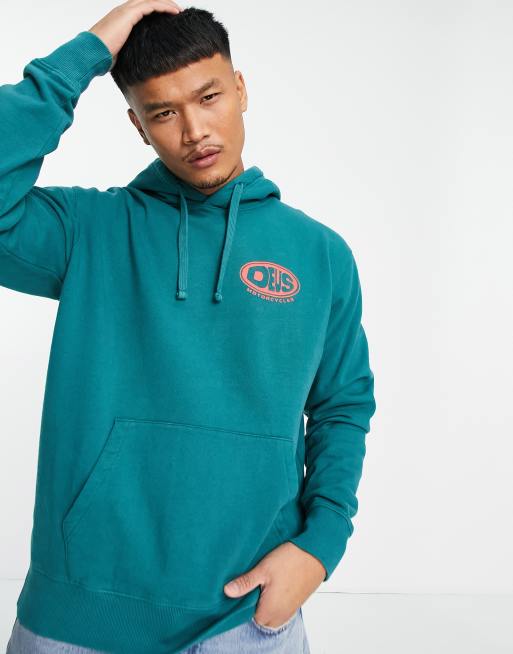 Deus Ex Machina wobbles back print hoodie in green ASOS