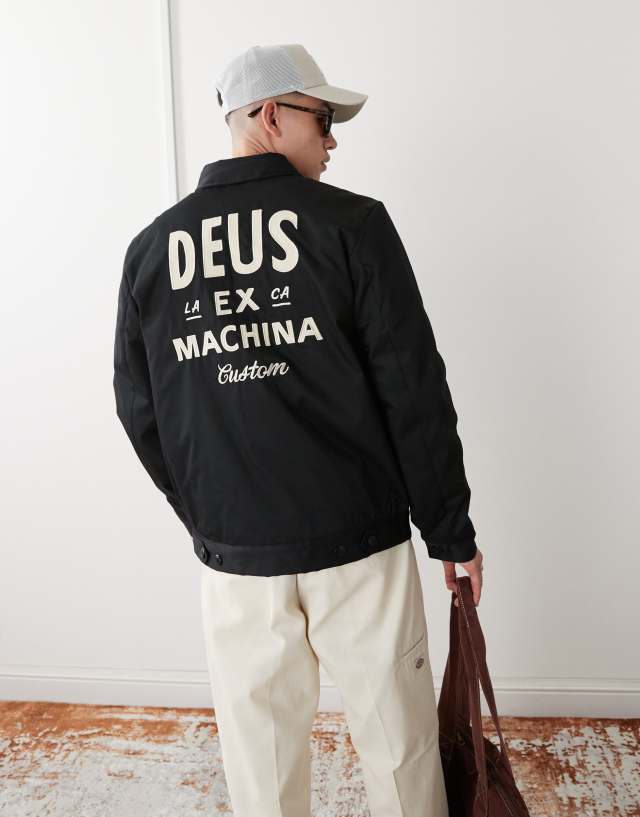Deus Ex Machina workwear jacket 2.0 in black | ASOS