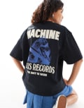 [Deus Ex Machina] Deus Ex Machina x ASOS exclusive Overtime graphic t-shirt in black M Black