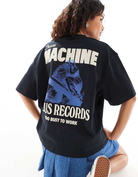 Deus Ex Machina X ASOS exclusive overtime graphic t-shirt in black