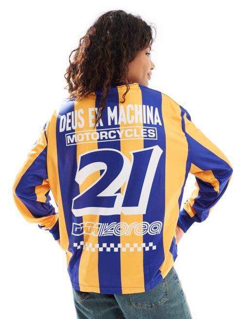 Deus Ex Machina x ASOS exclusive stripe motocross long