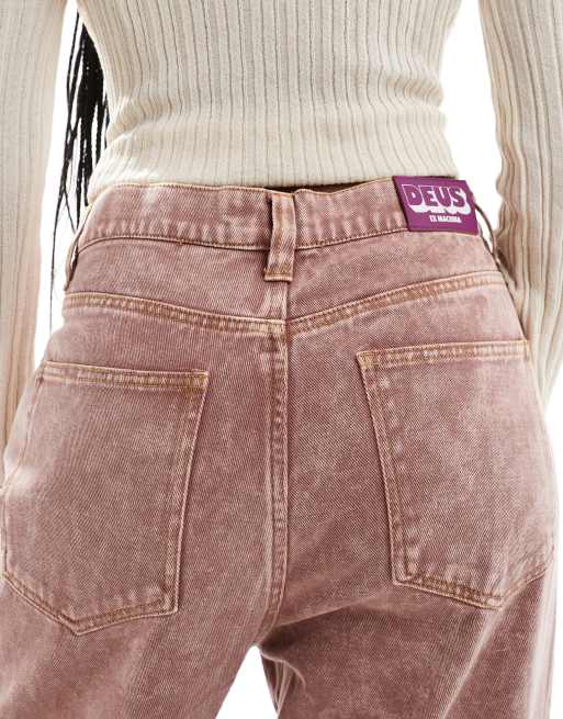 Deus Ex Machina X ASOS exclusive wide leg denim jeans in