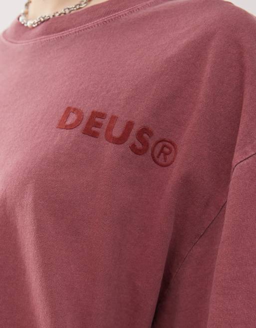 Deus Ex Machina x ASOS – Exklusivt – Röd t-shirt med logga, 3 av 4