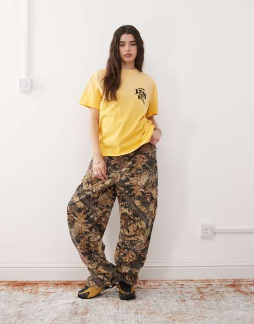 Deus Ex Machina zounds graphic t-shirt in yellow | ASOS