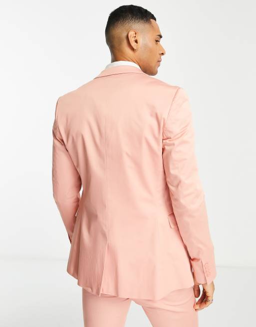 Devils Advocate – Anzugjacke mit sehr engem Schnitt in Pfirsich, 2 von 4