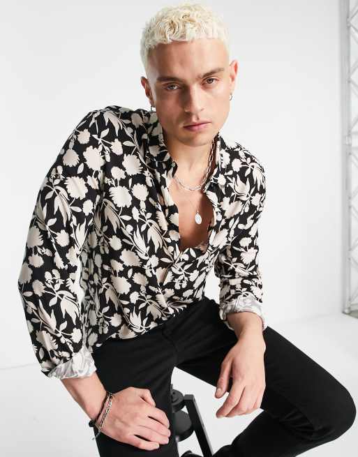 Devil's Advocate - Camicia in viscosa a fiori