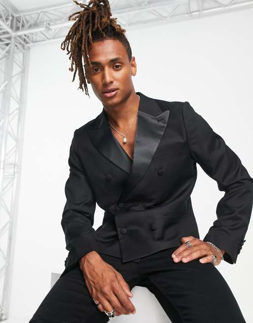 Devil's Advocate cropped double breasted blazer | ASOS