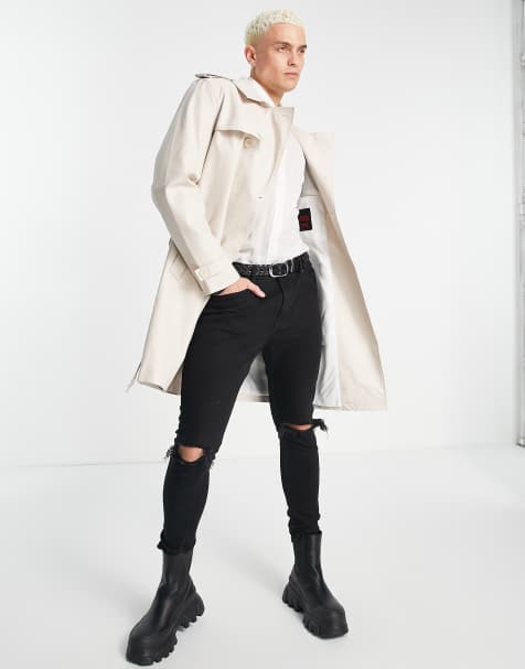 Devil's Advocate – Half and Half – Trenchcoat i läderimitation - view 1