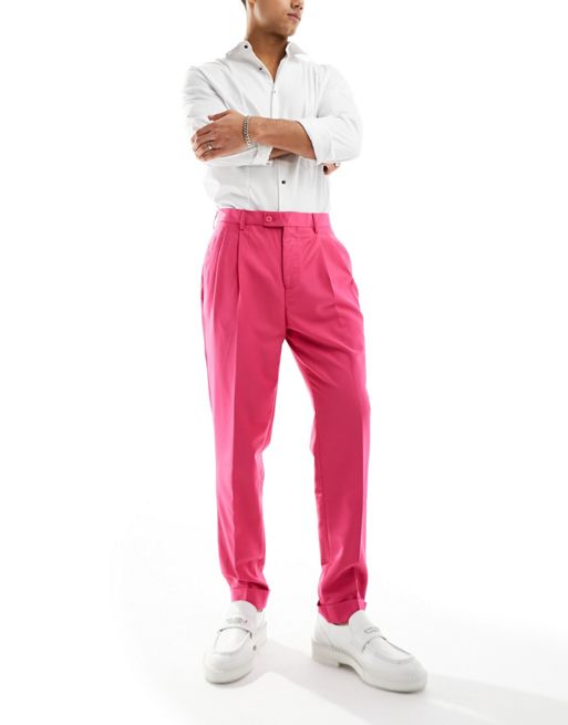 ASOS Tapered Smart Pants With Pleats