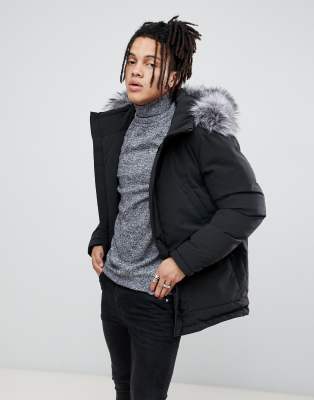 devils advocate premium japanese faux fur hooded parka jacket