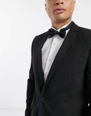 Devils Advocate Devils Advocate satin bow tie-Black