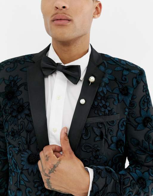 Devils Advocate – Schwarze Fliege aus Satin