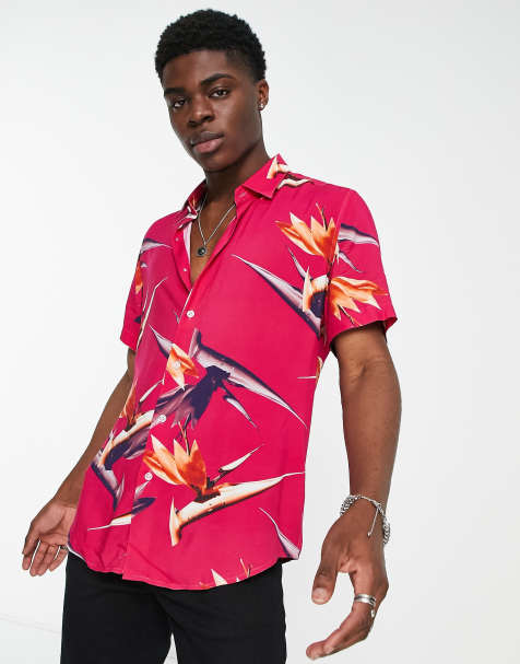 Devils Advocate shirt in pink floral
