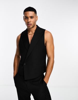 Men's sleeveless 2024 tuxedo jacket