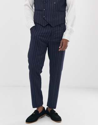 striped suit pants