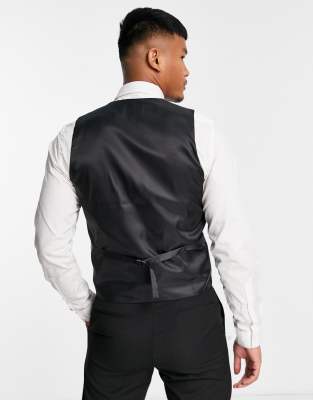 gray tuxedo vest